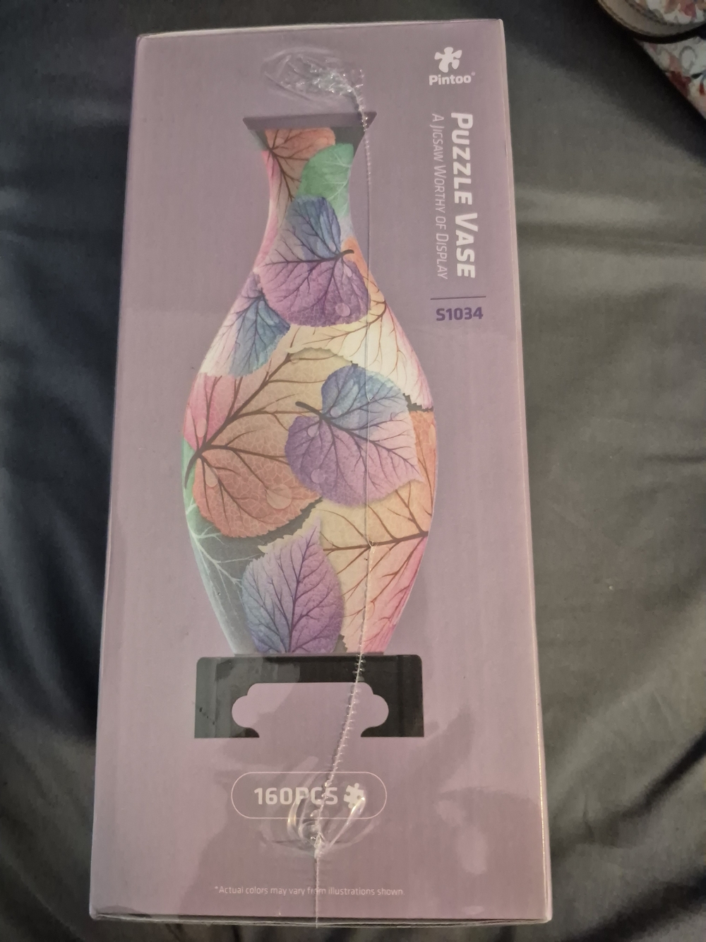 Purple Leaf 3D Puzzle Vase - Decorative Home Accent
